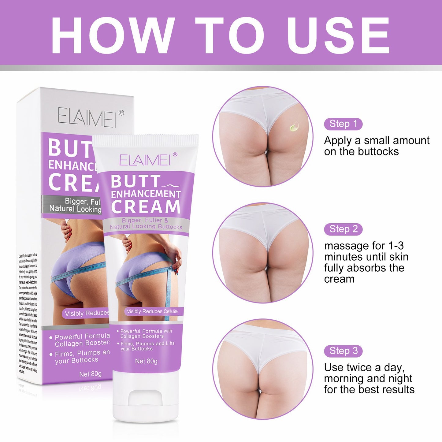 Big Breast Butt Enhancer Elasticity Chest Hip Enhancement Skin Firming And Lifting Cream Busty Sexy Body Massage Care Creams