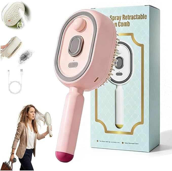 Electric Spray Retractable Air Cushion Comb