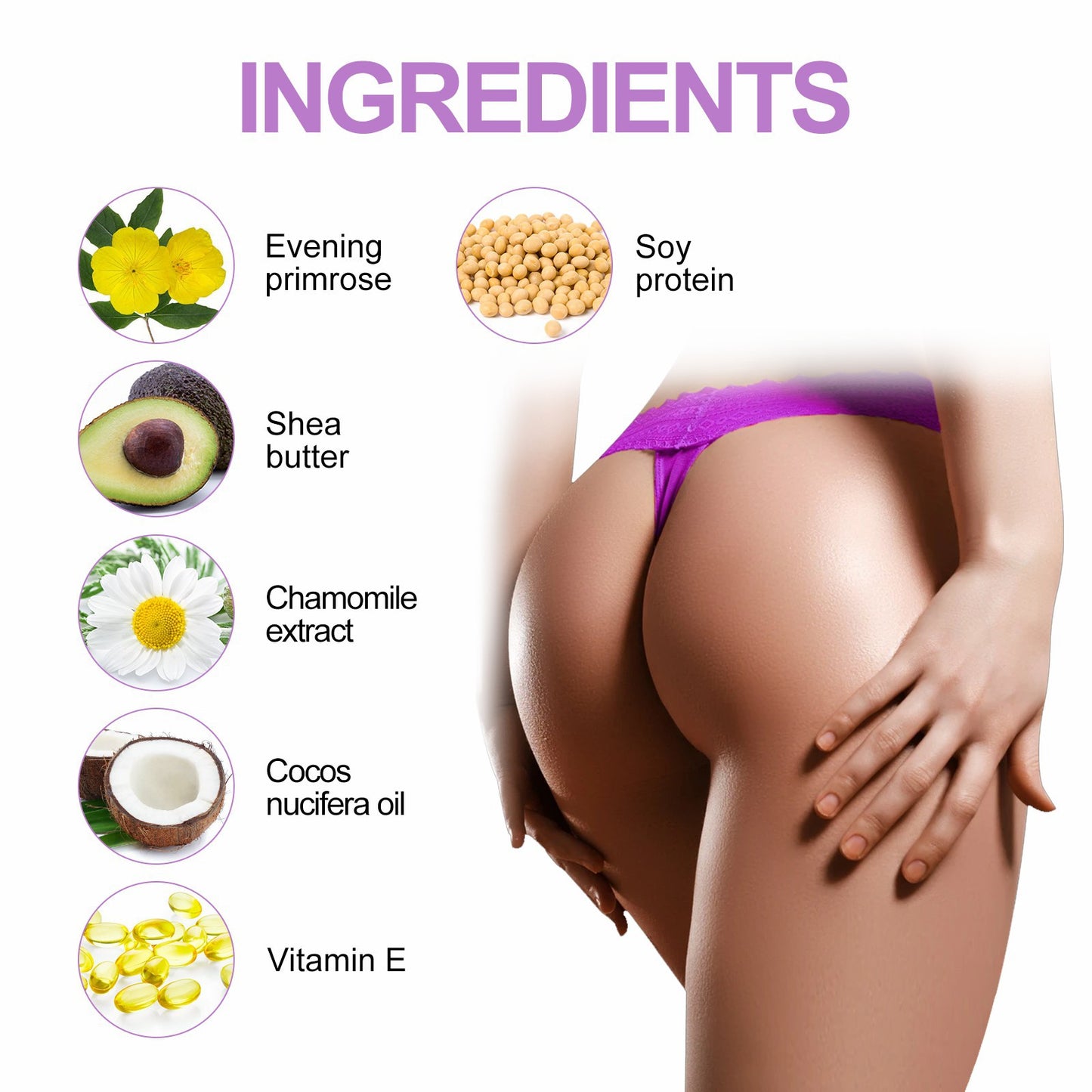 Big Breast Butt Enhancer Elasticity Chest Hip Enhancement Skin Firming And Lifting Cream Busty Sexy Body Massage Care Creams