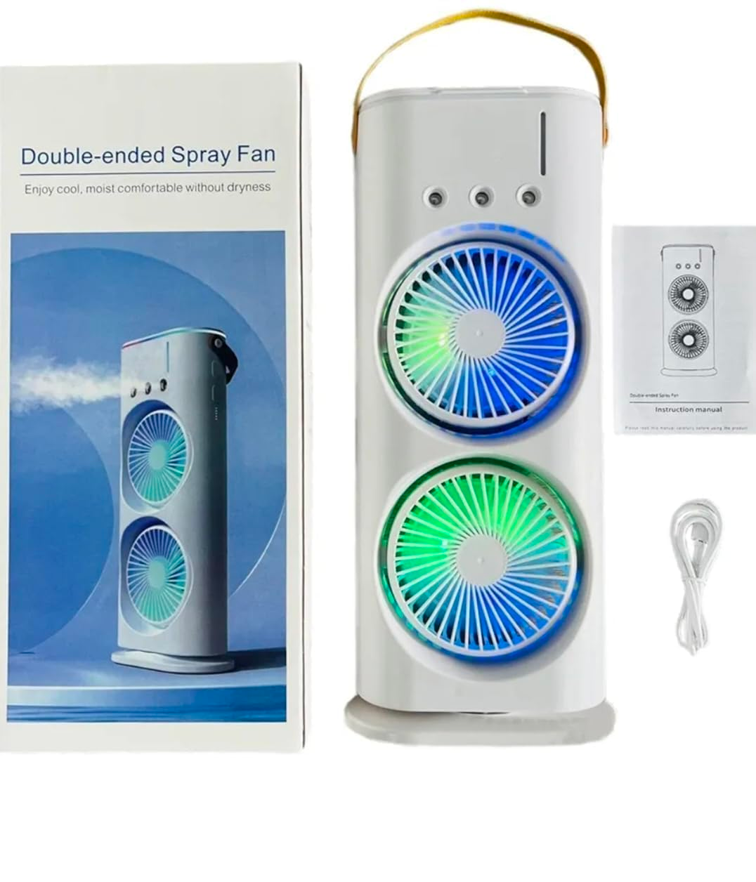 Portable Double-Ended Spray Fan