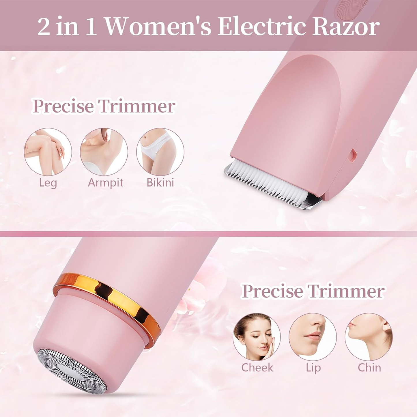 2 in 1 Dual Head Shaver Women