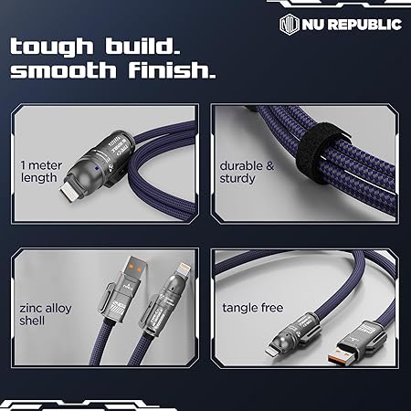 240W 4-in-1 Super Fast Charging Cable