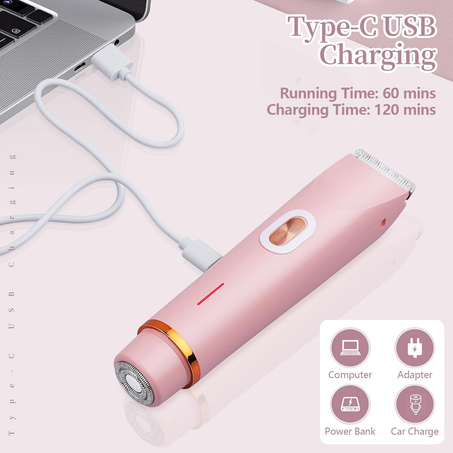 2 in 1 Dual Head Shaver Women
