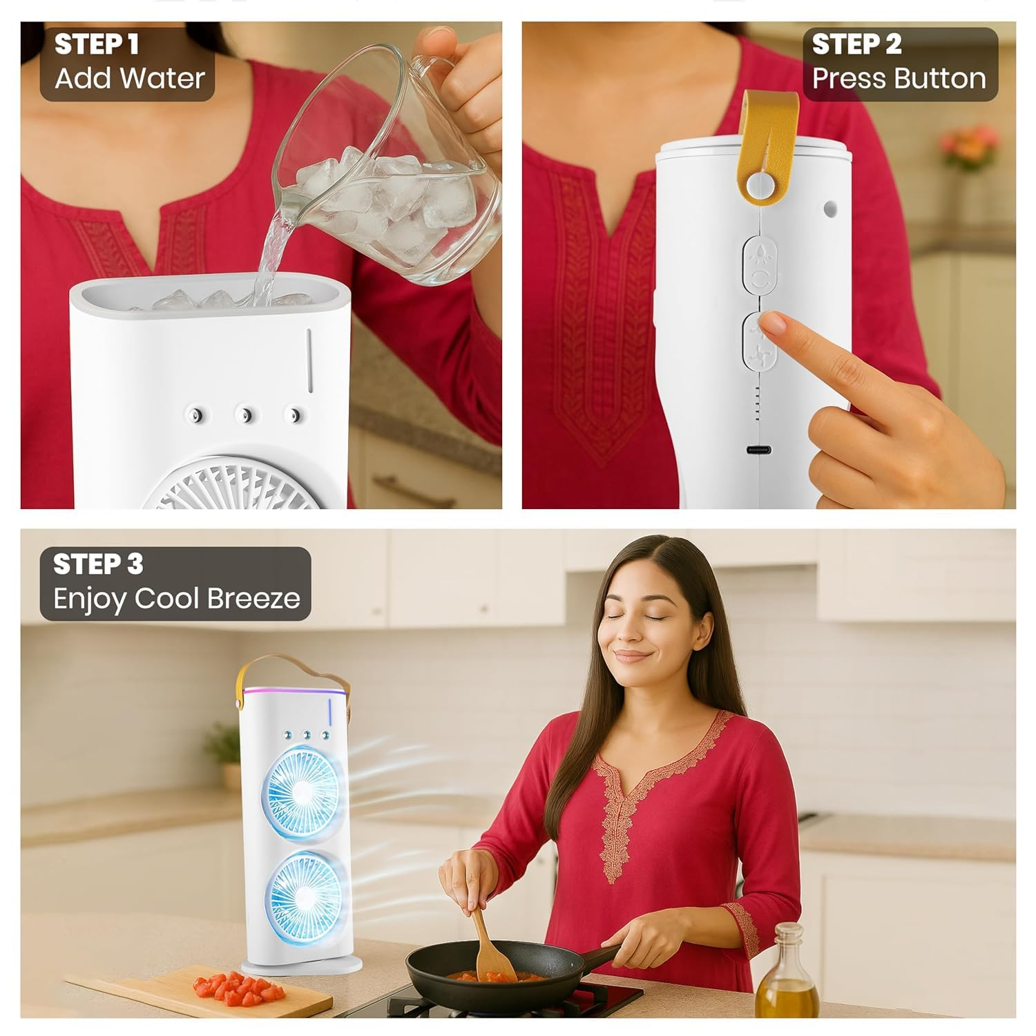 Portable Double-Ended Spray Fan