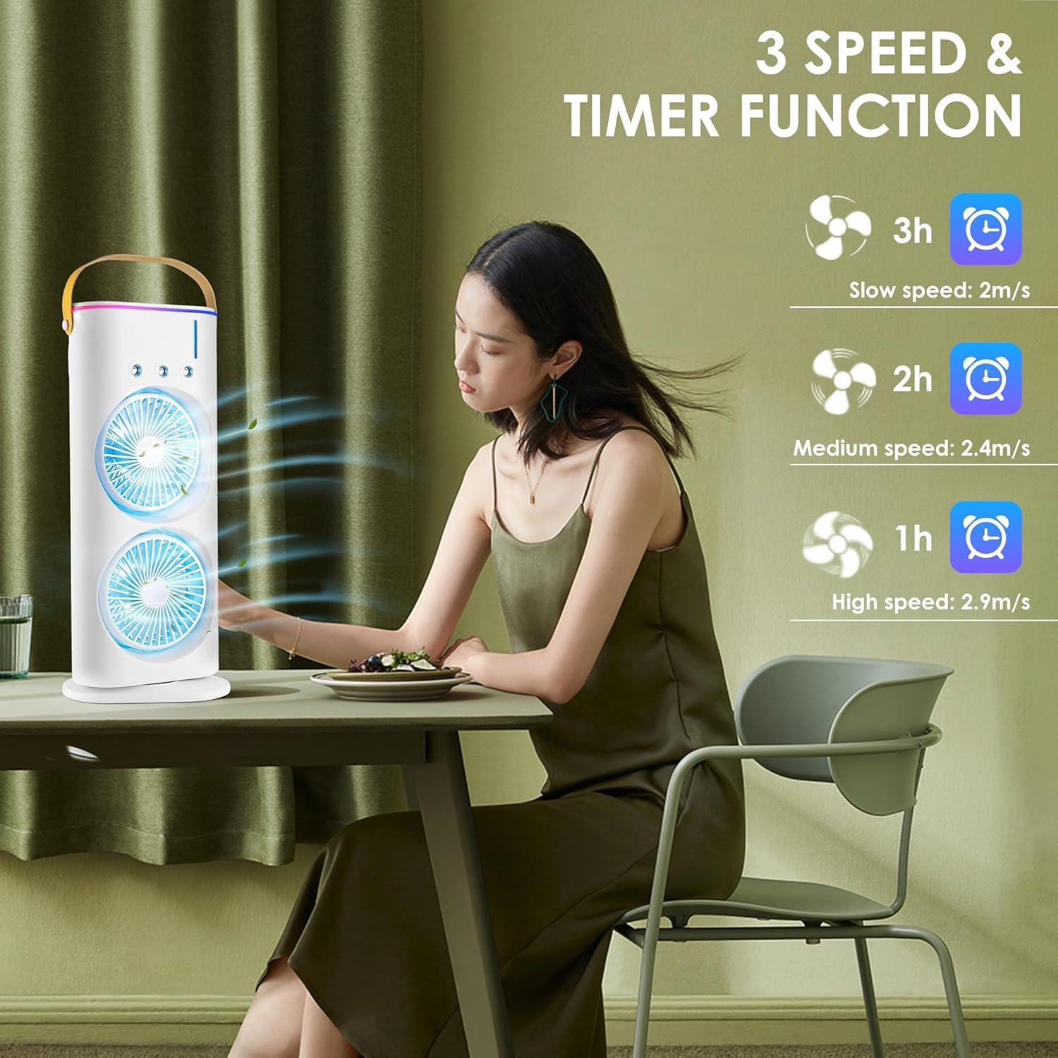 Portable Double-Ended Spray Fan