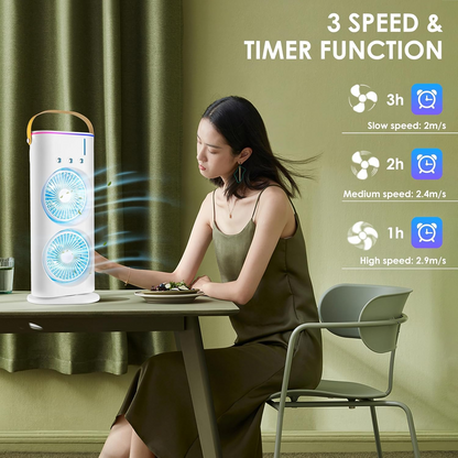 Portable Double-Ended Spray Fan