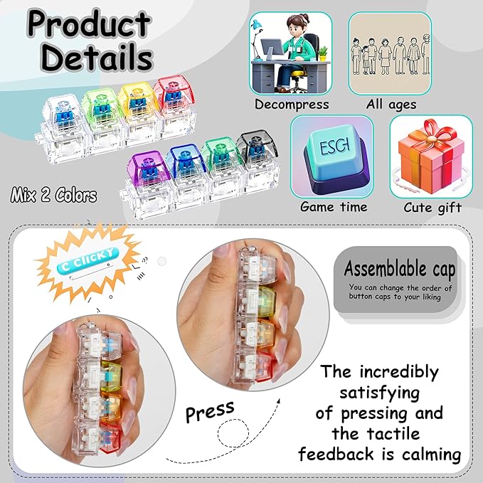 Stress Release Fidget Buttons