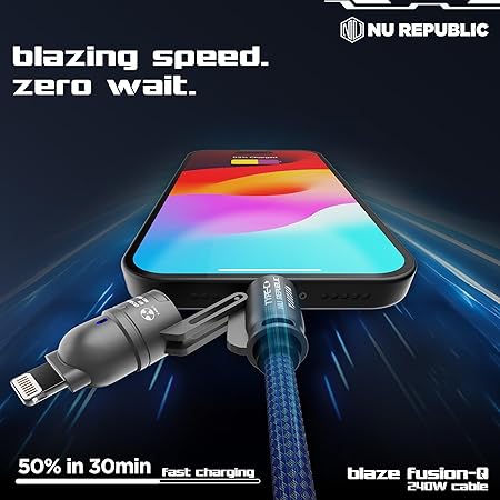 240W 4-in-1 Super Fast Charging Cable